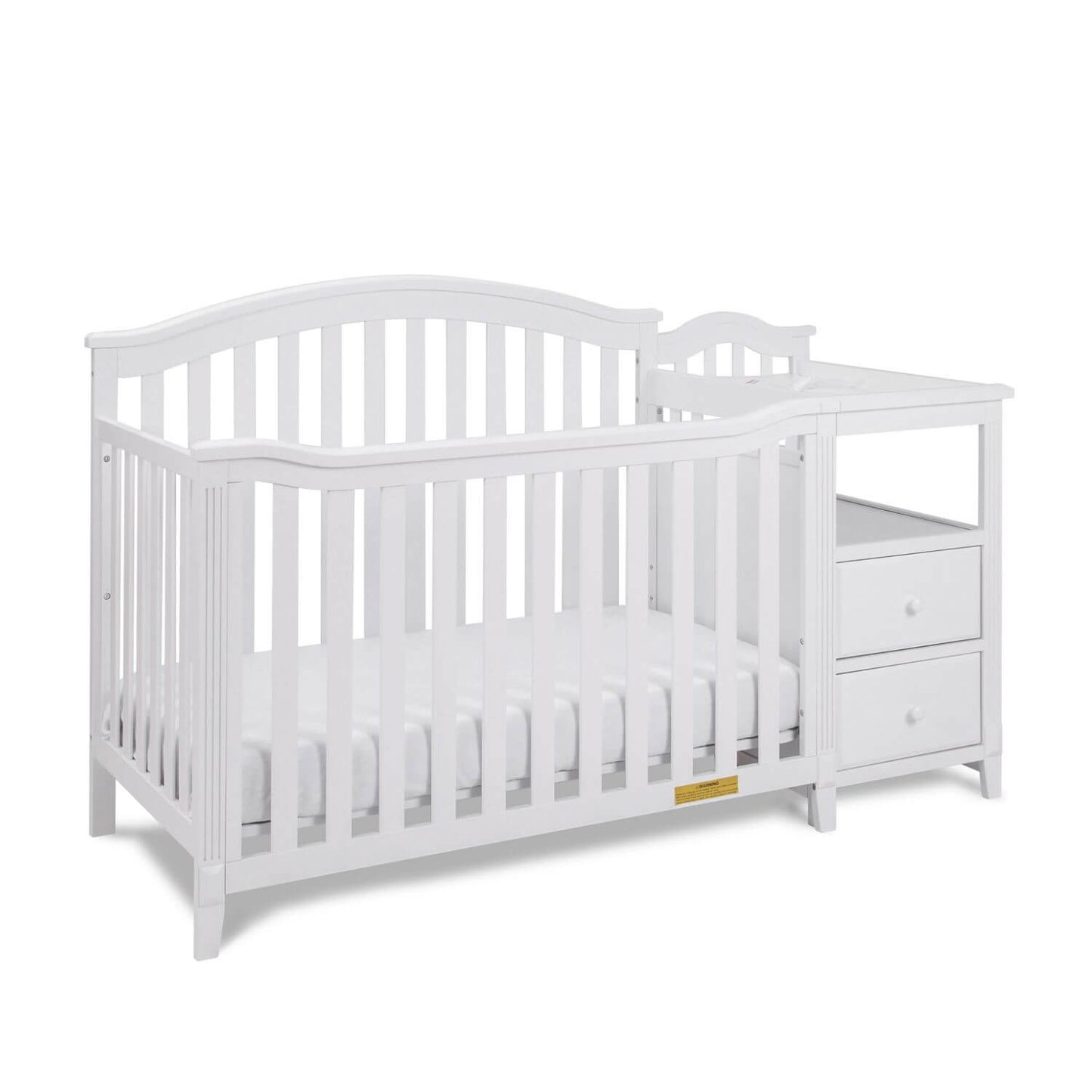 AFG Kali 4-in-1 Crib and Changer Combo White