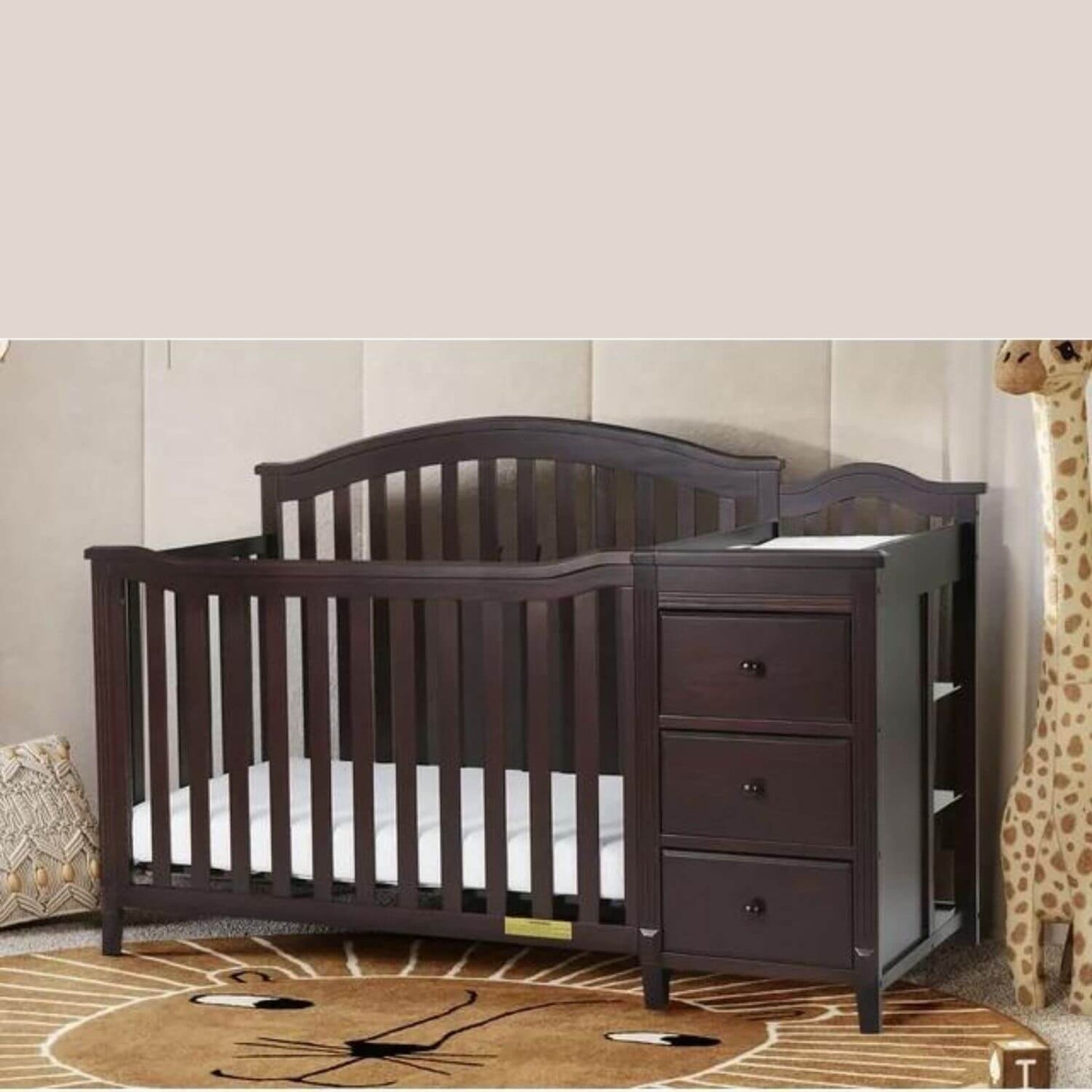 AFG Kali II 4-in-1 Convertible Crib and Changer Espresso