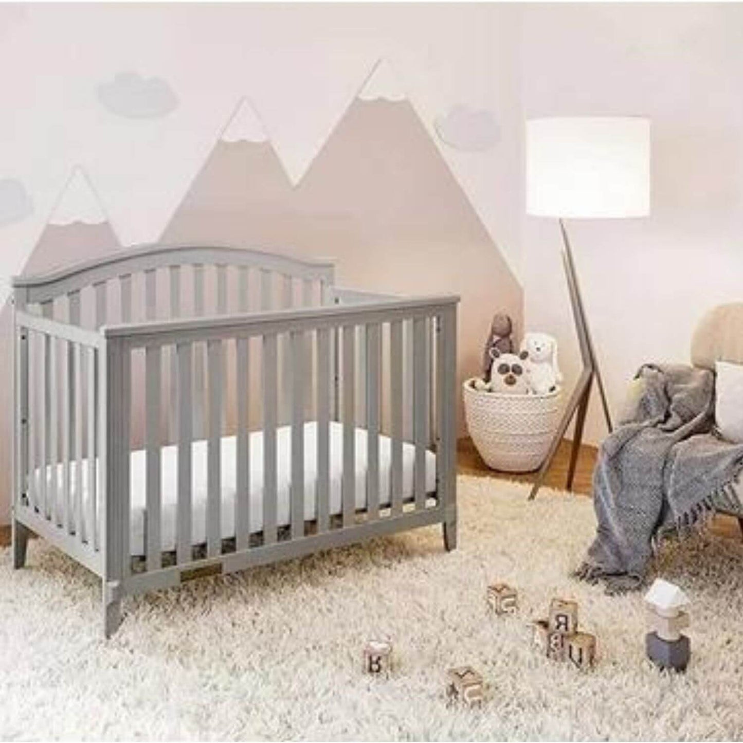 AFG Kali II 4-in-1 Convertible Crib Gray
