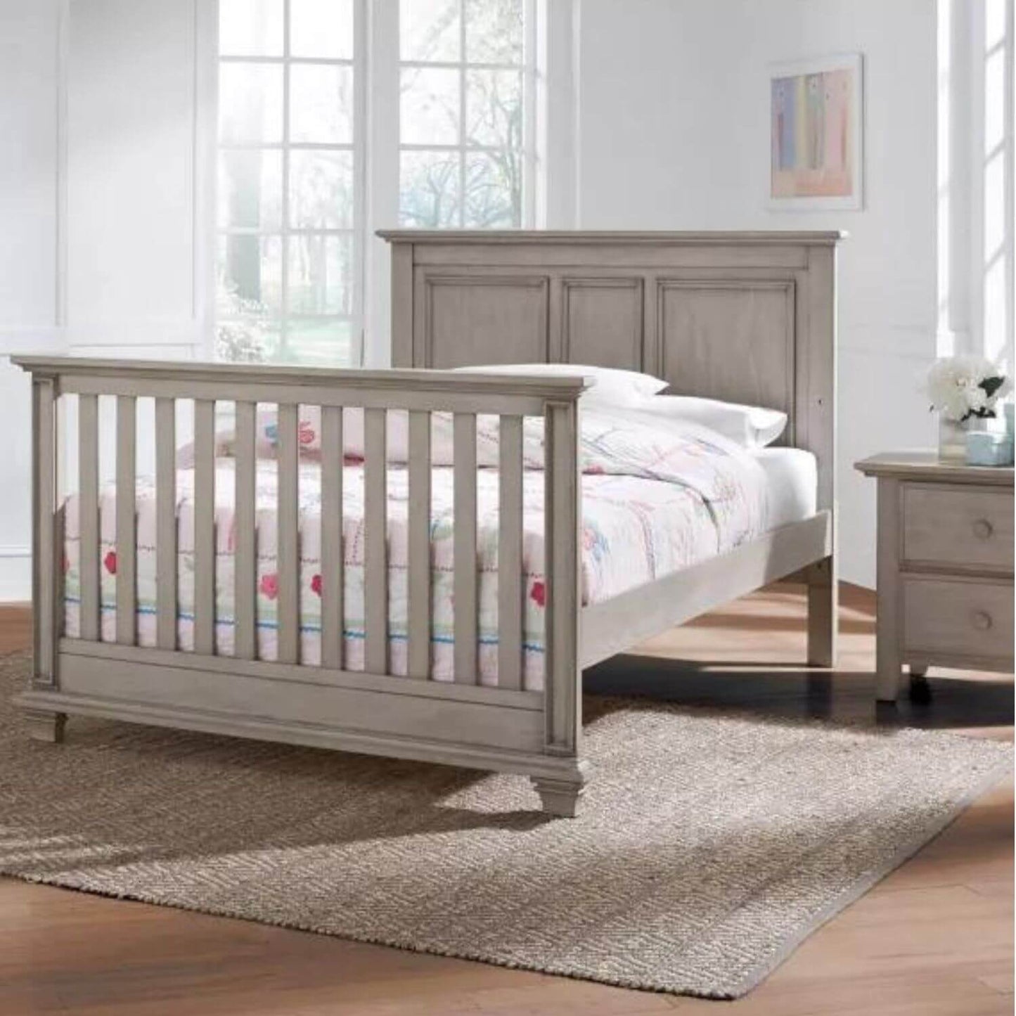 Oxford Baby Kenilworth 4-in-1 Convertible Crib | Stone Wash