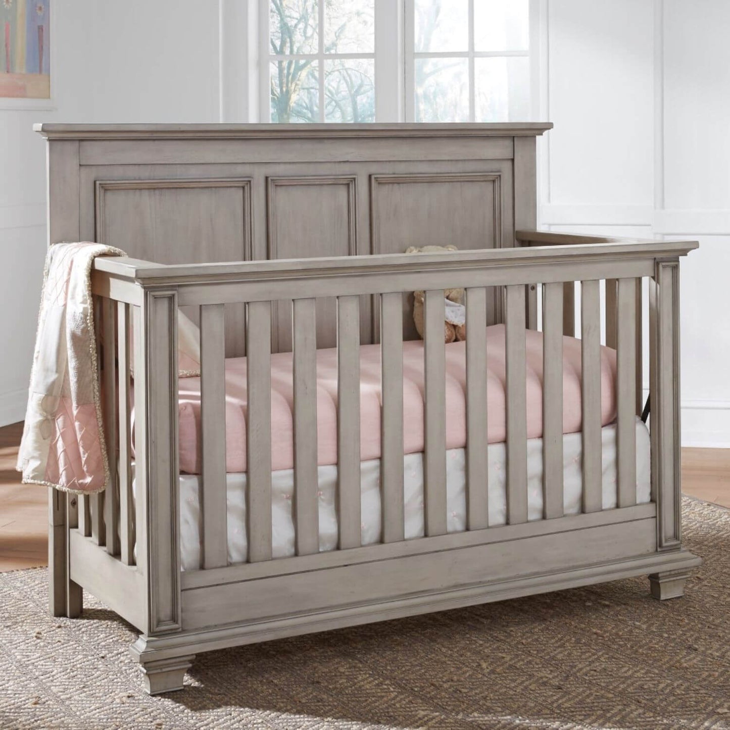 Oxford Baby Kenilworth 4-in-1 Convertible Crib | Stone Wash