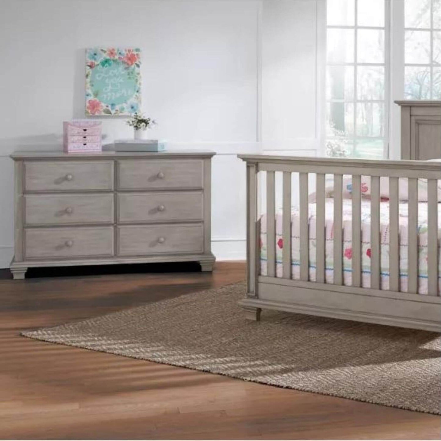 Oxford Baby Kenilworth 6 DR Dresser, Stone Wash