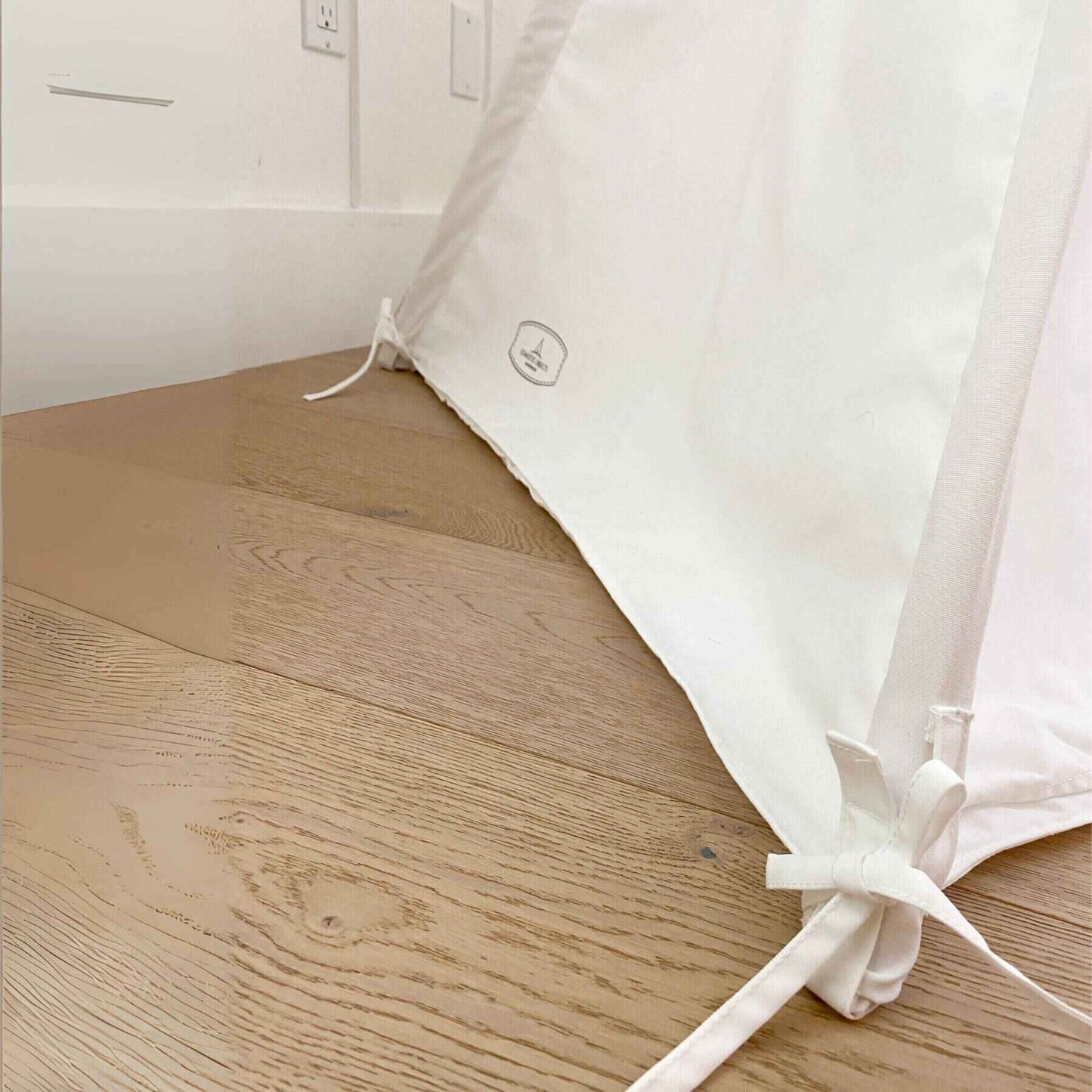Detail View of Domestic Objects Handmade Kids Play Tent in Cotton Canvas Plain