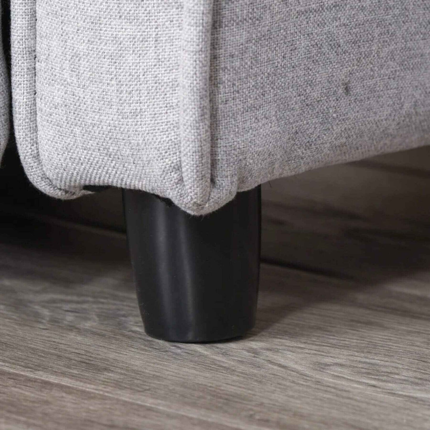 Detail of Qaba Kids Recliner Chair Children Sofa Angle Adjustable Single Lounger Light Grey