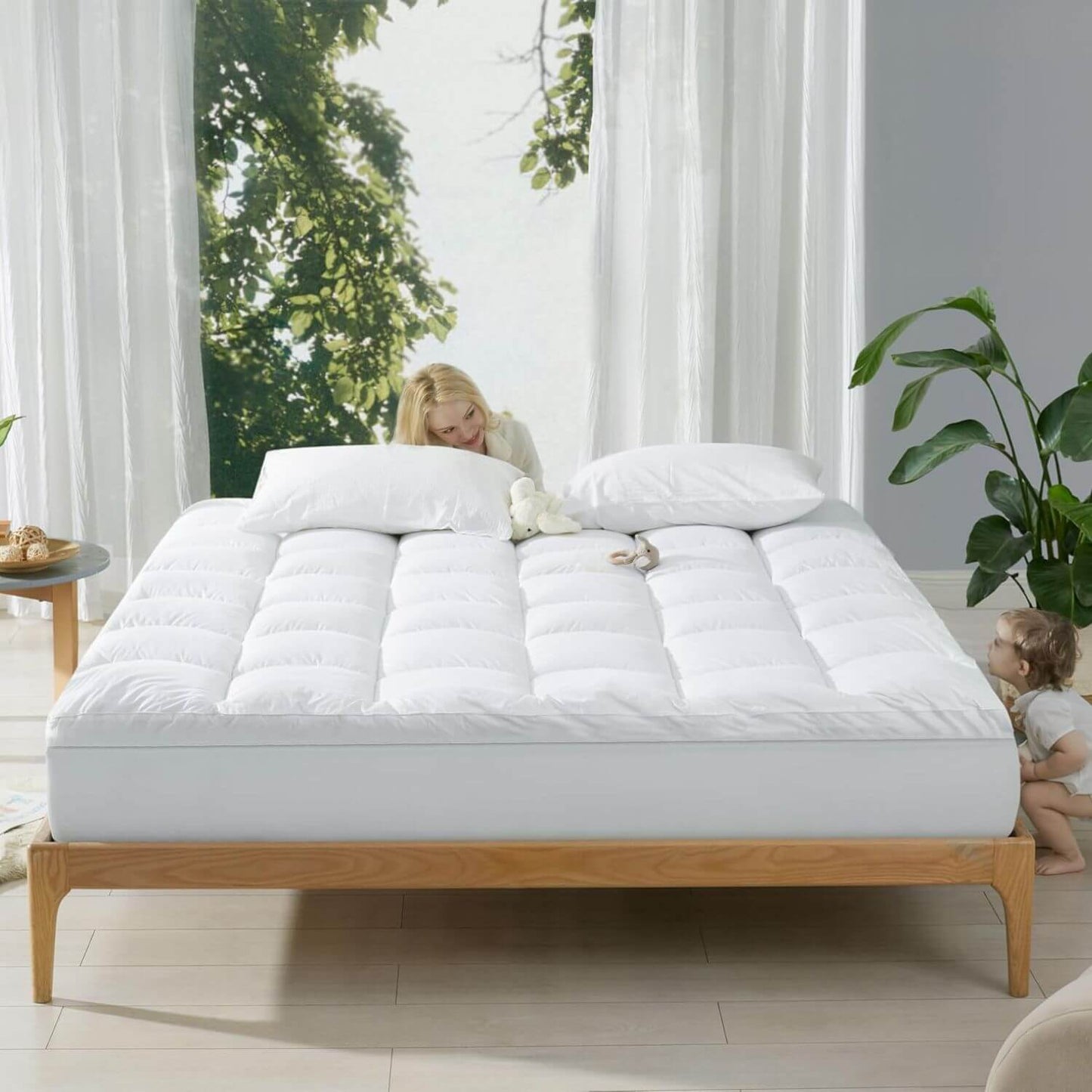 KUB Cooling Mattress Topper White