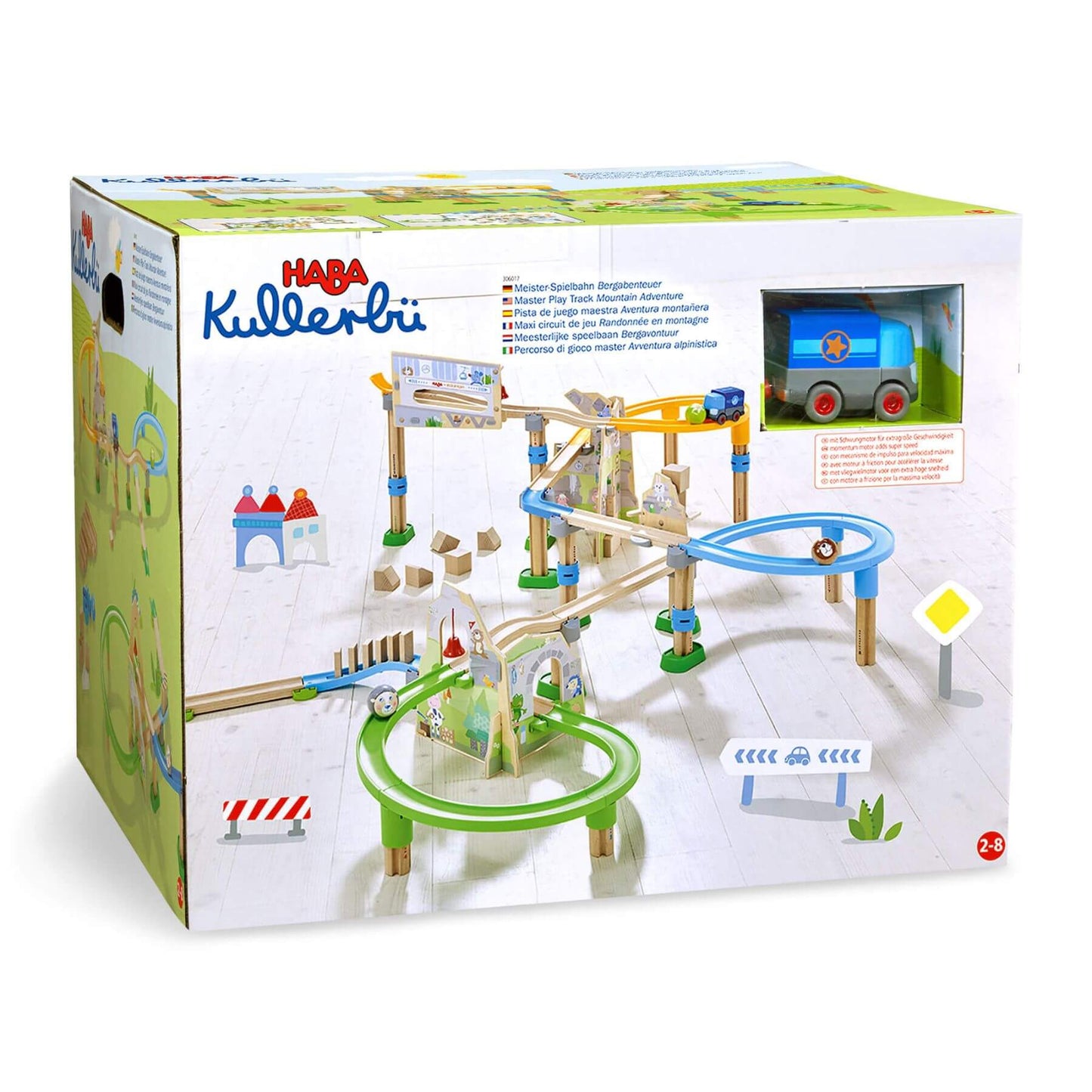 HABA Kullerbu toy track set packaging on a white background