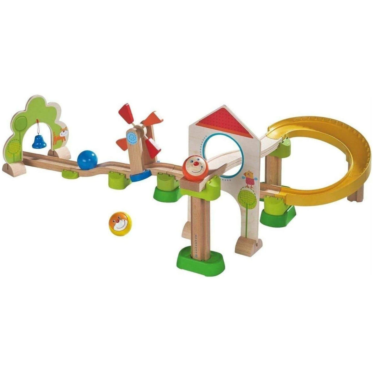 HABA USA Kullerbu Windmill 25 Piece Starter Track Set