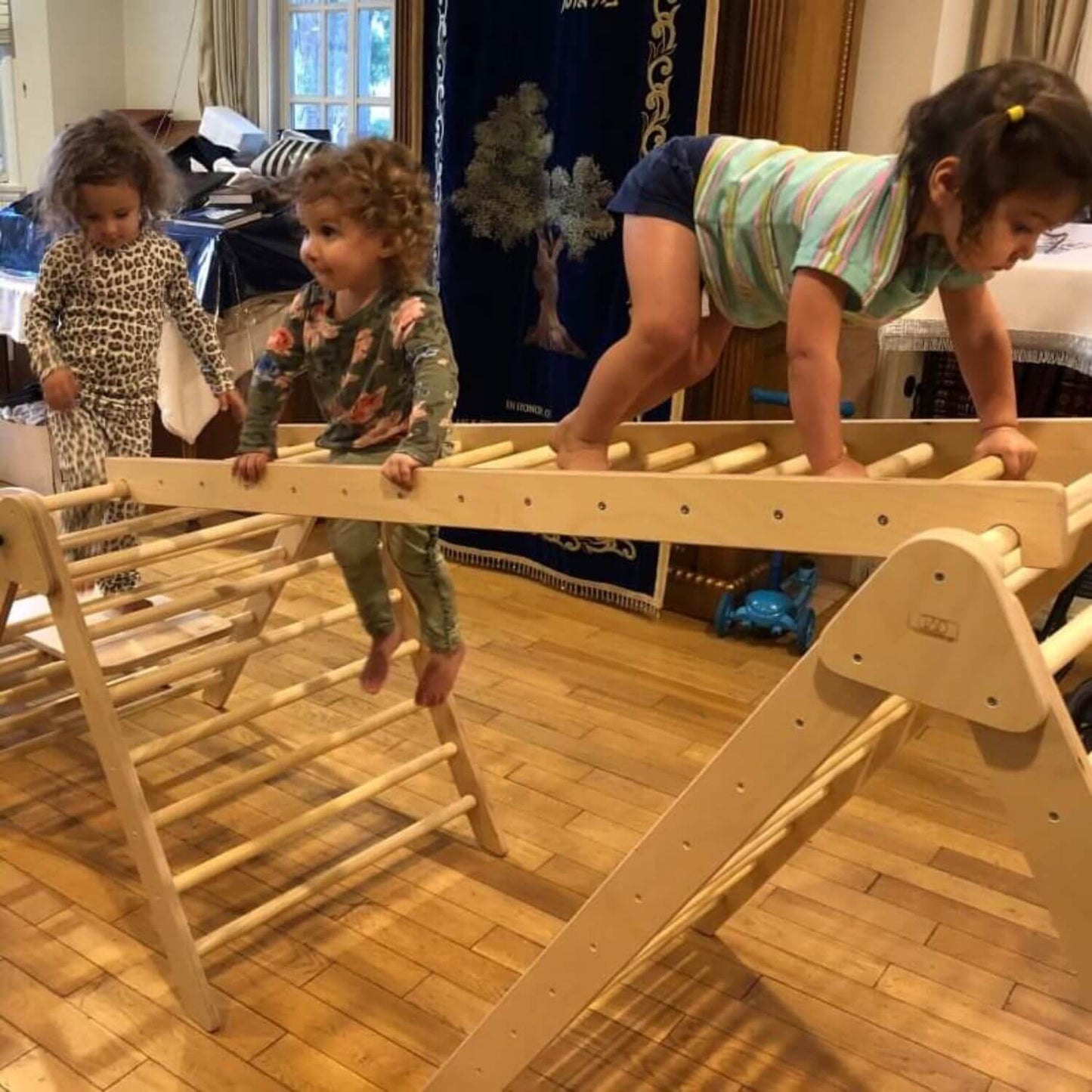 Kids Playing RAD Children's Furniture Ladder & Pikler Triangle