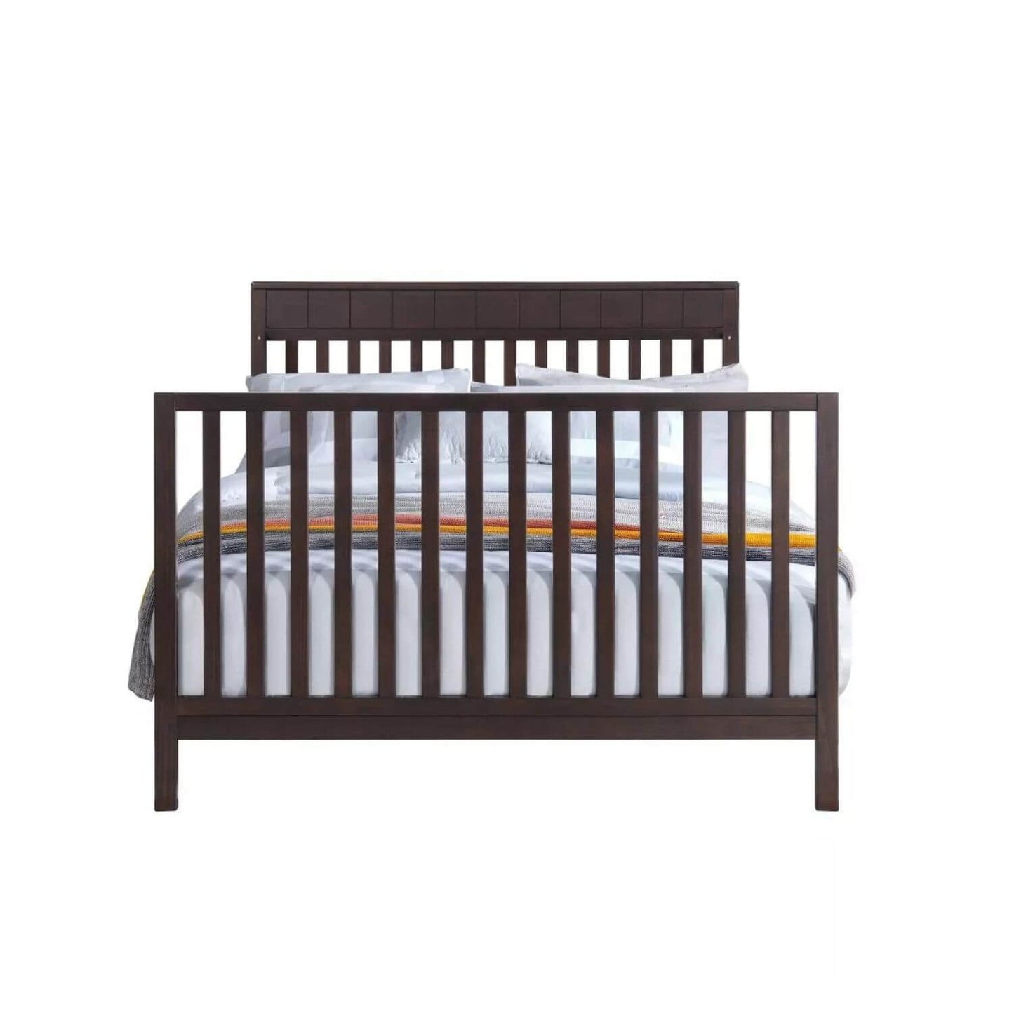 Oxford Baby Logan 4-in-1 Convertible Crib | Espresso