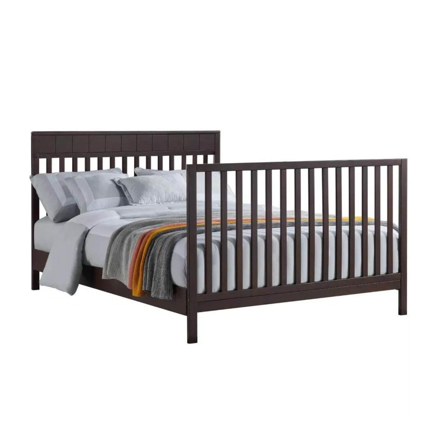 Oxford Baby Logan 4-in-1 Convertible Crib | Espresso
