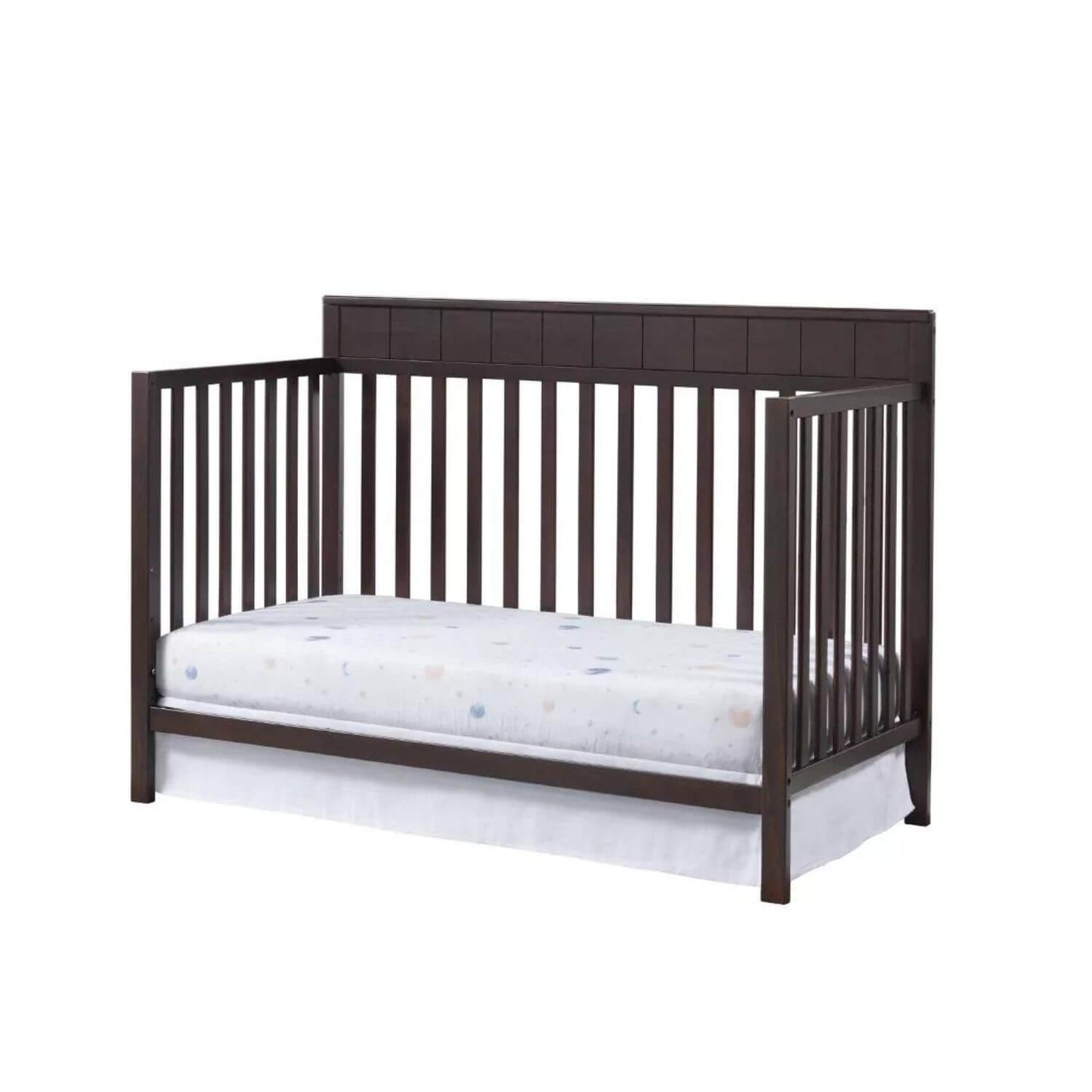 Oxford Baby Logan 4-in-1 Convertible Crib | Espresso