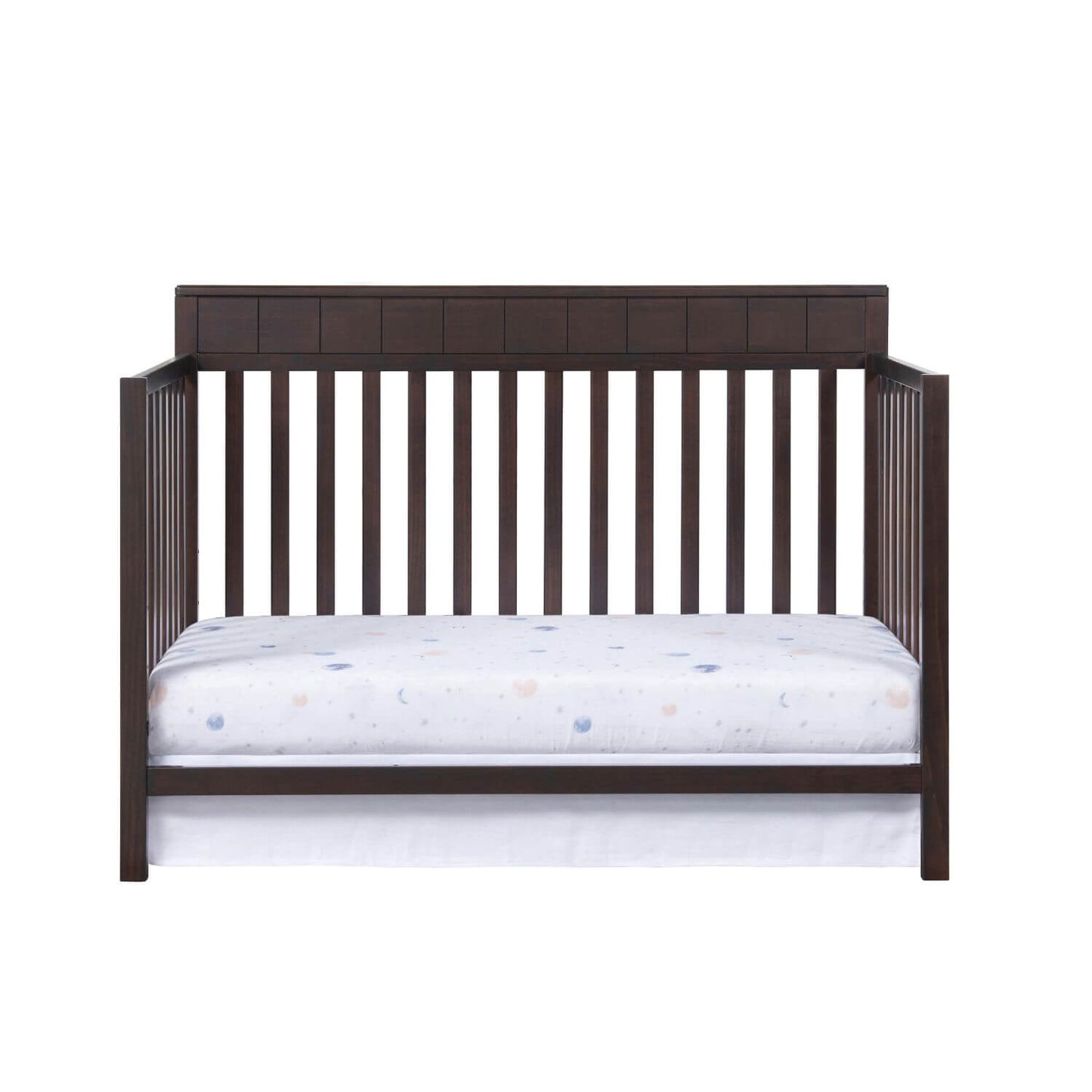 Oxford Baby Logan 4-in-1 Convertible Crib | Espresso