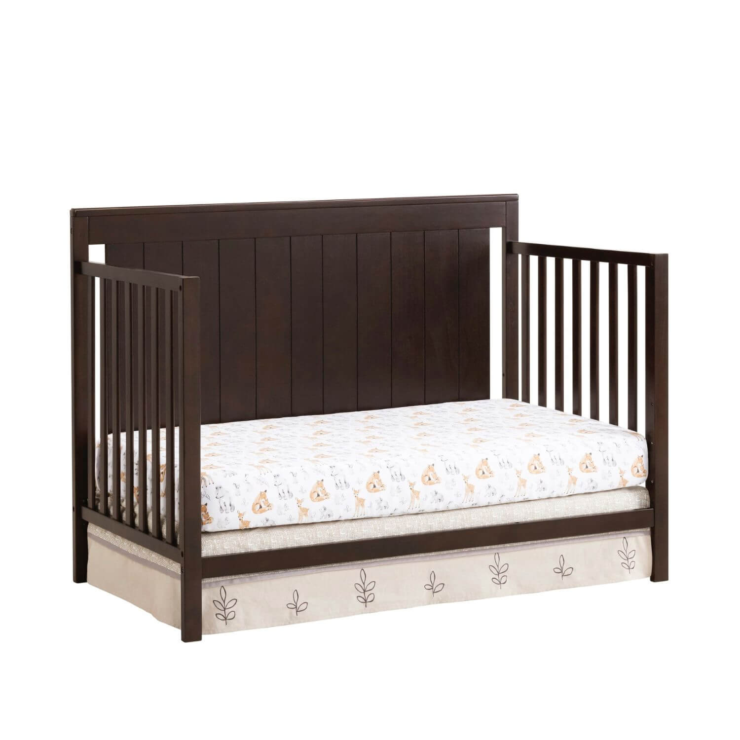 Oxford Baby Lazio 4-in-1 Convertible Crib | Espresso