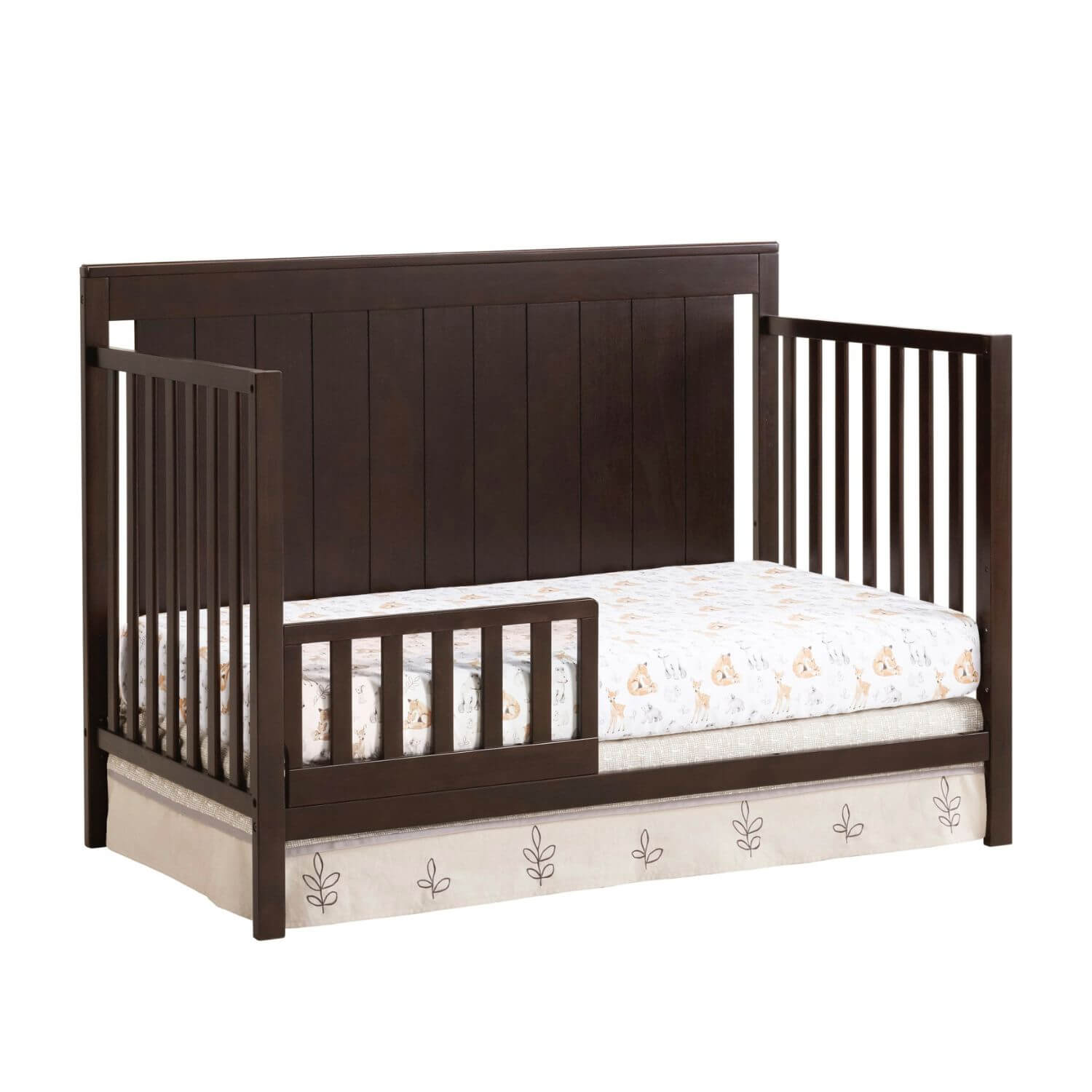 Oxford Baby Lazio 4-in-1 Convertible Crib | Espresso