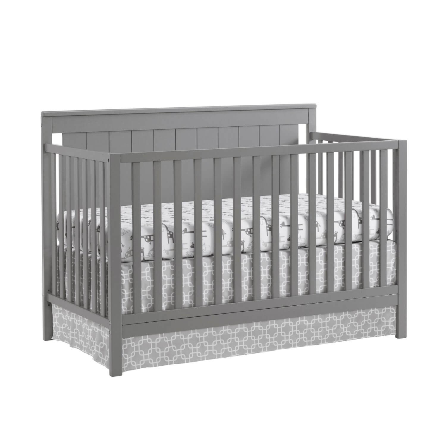 Oxford Baby Lazio 4-in-1 Convertible Crib, Dove Gray