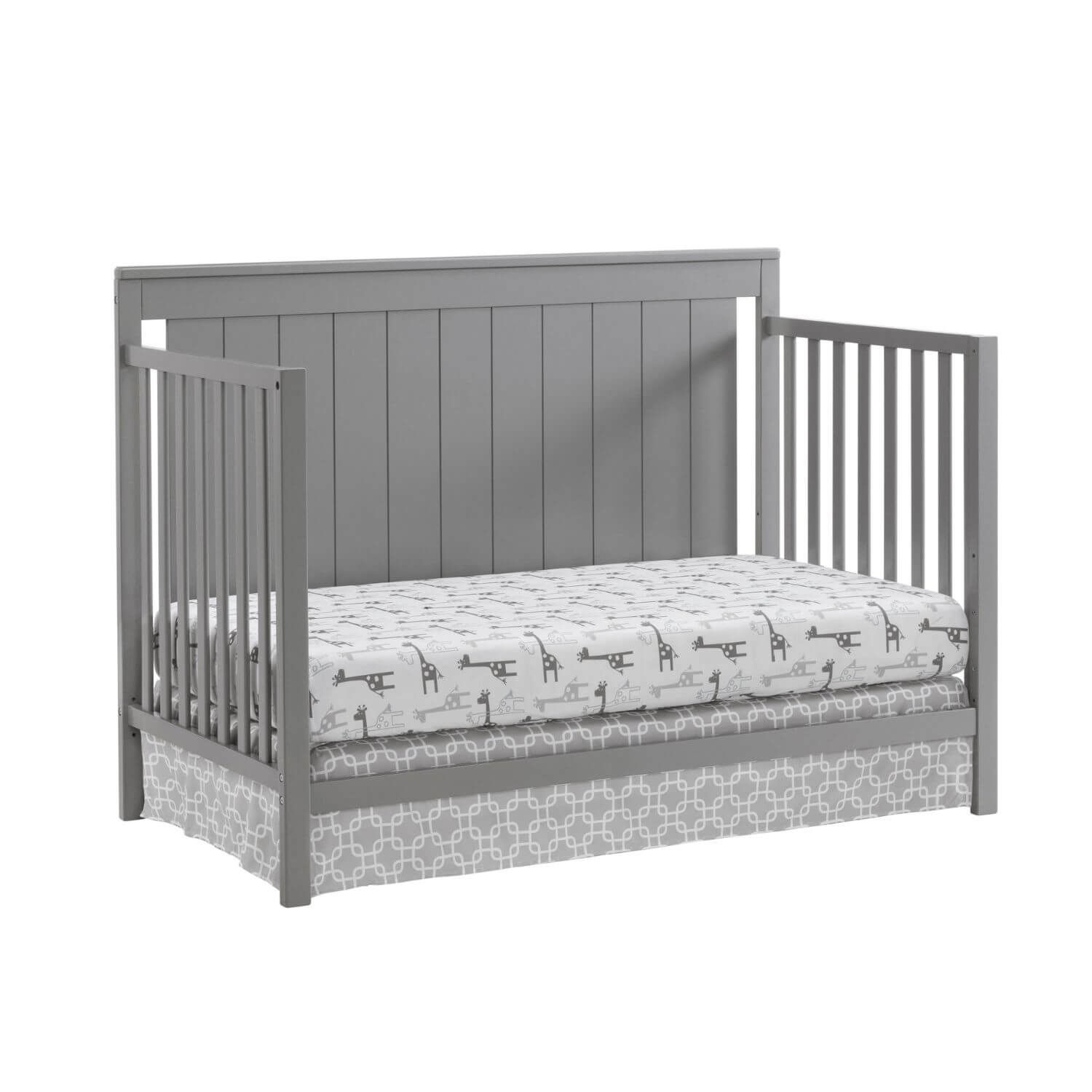 Oxford Baby Lazio 4-in-1 Convertible Crib, Dove Gray