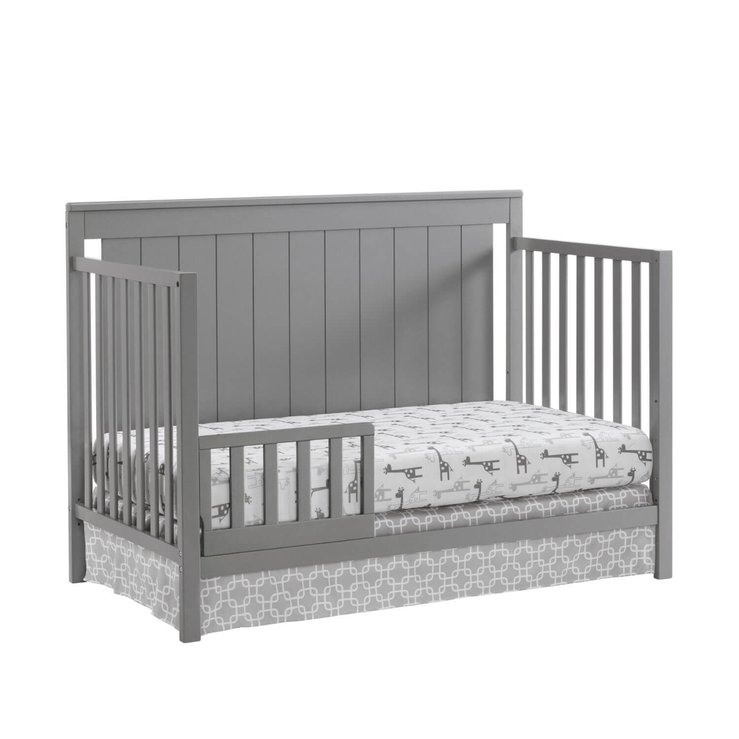 Oxford Baby Lazio 4-in-1 Convertible Crib, Dove Gray