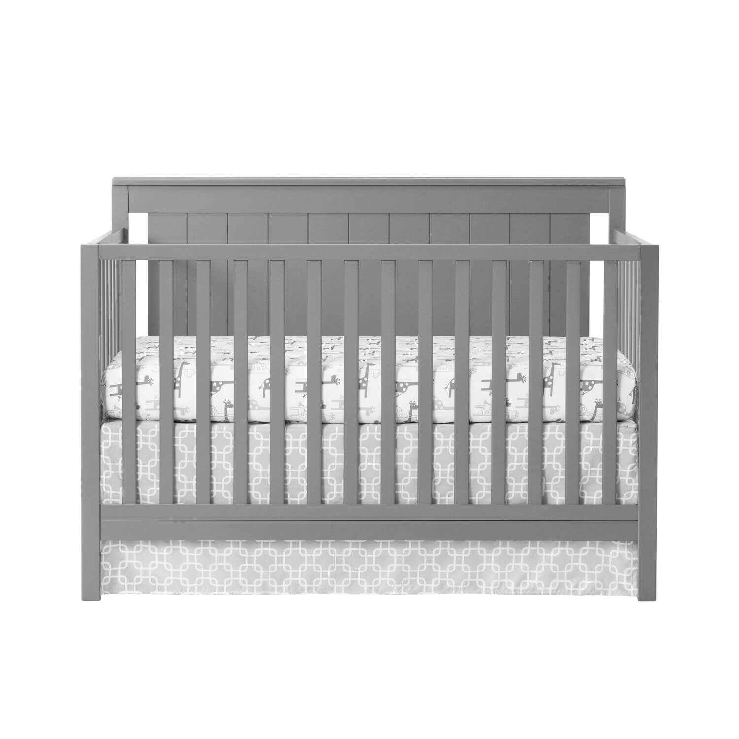 Oxford Baby Lazio 4-in-1 Convertible Crib, Dove Gray