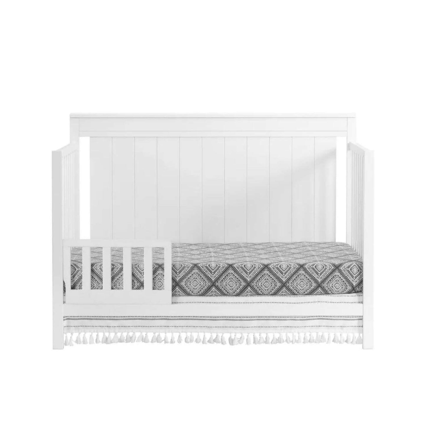 Oxford Baby Lazio 4-in-1 Convertible Crib, Snow White