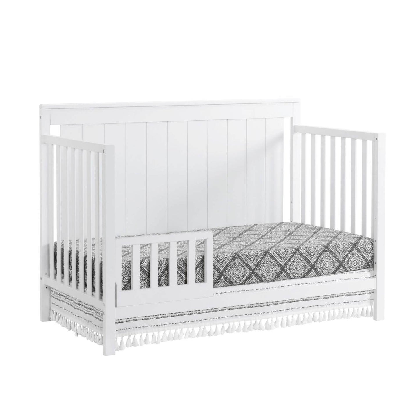 Oxford Baby Lazio 4-in-1 Convertible Crib, Snow White