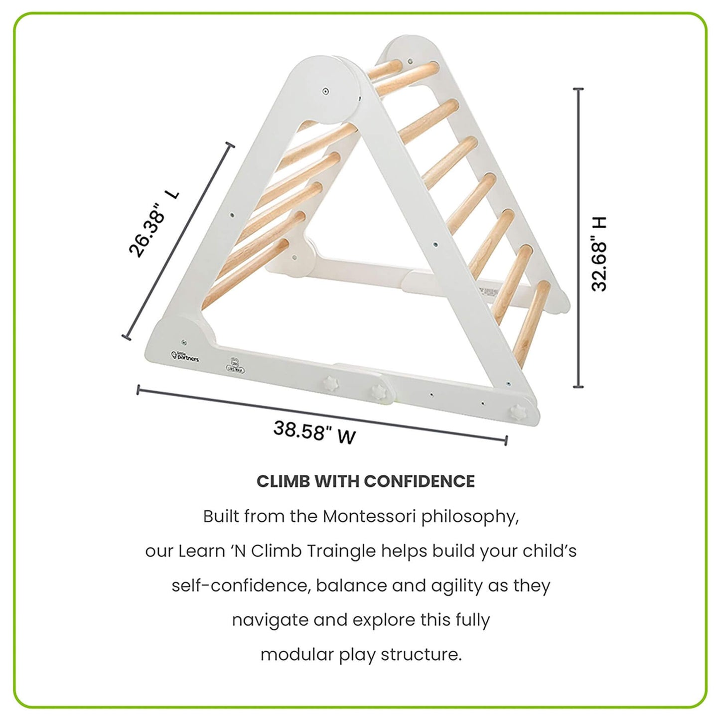 Little Partners Learn 'N Climb Triangle Natural & White