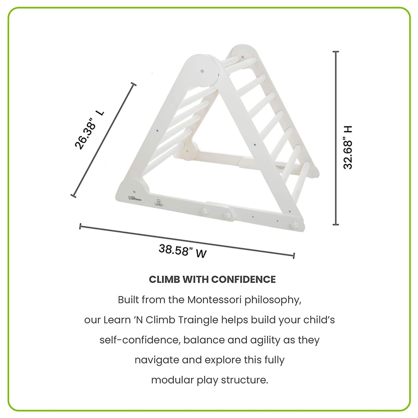 Little Partners Learn 'N Climb Triangle White