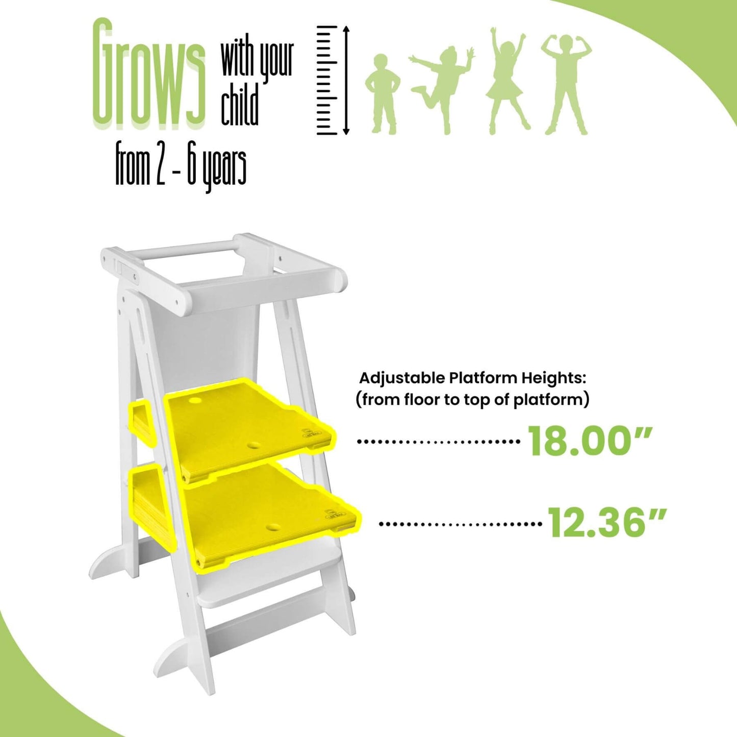 Little Partners Learn 'N Fold Learning Tower White