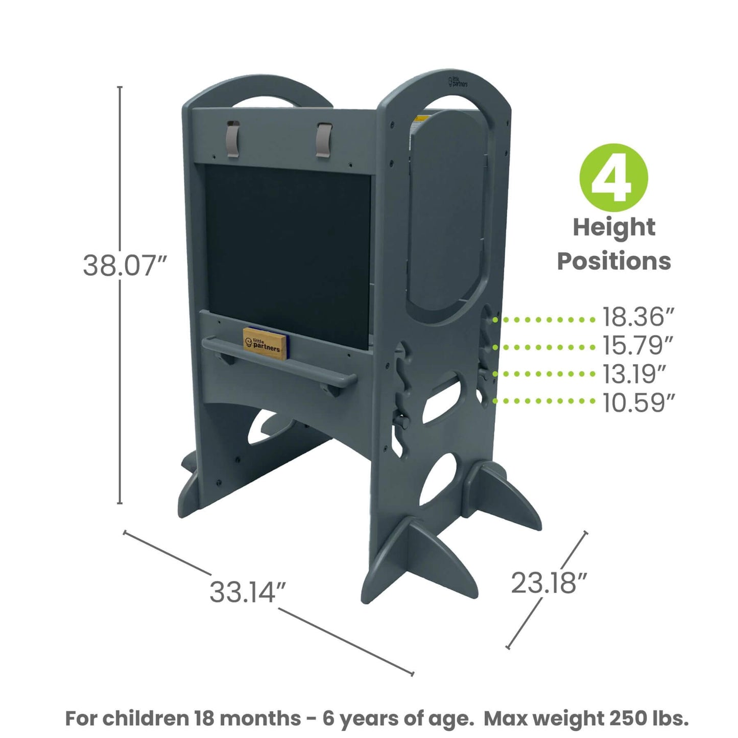 Little Partners Limited Edition Learning Tower Grey