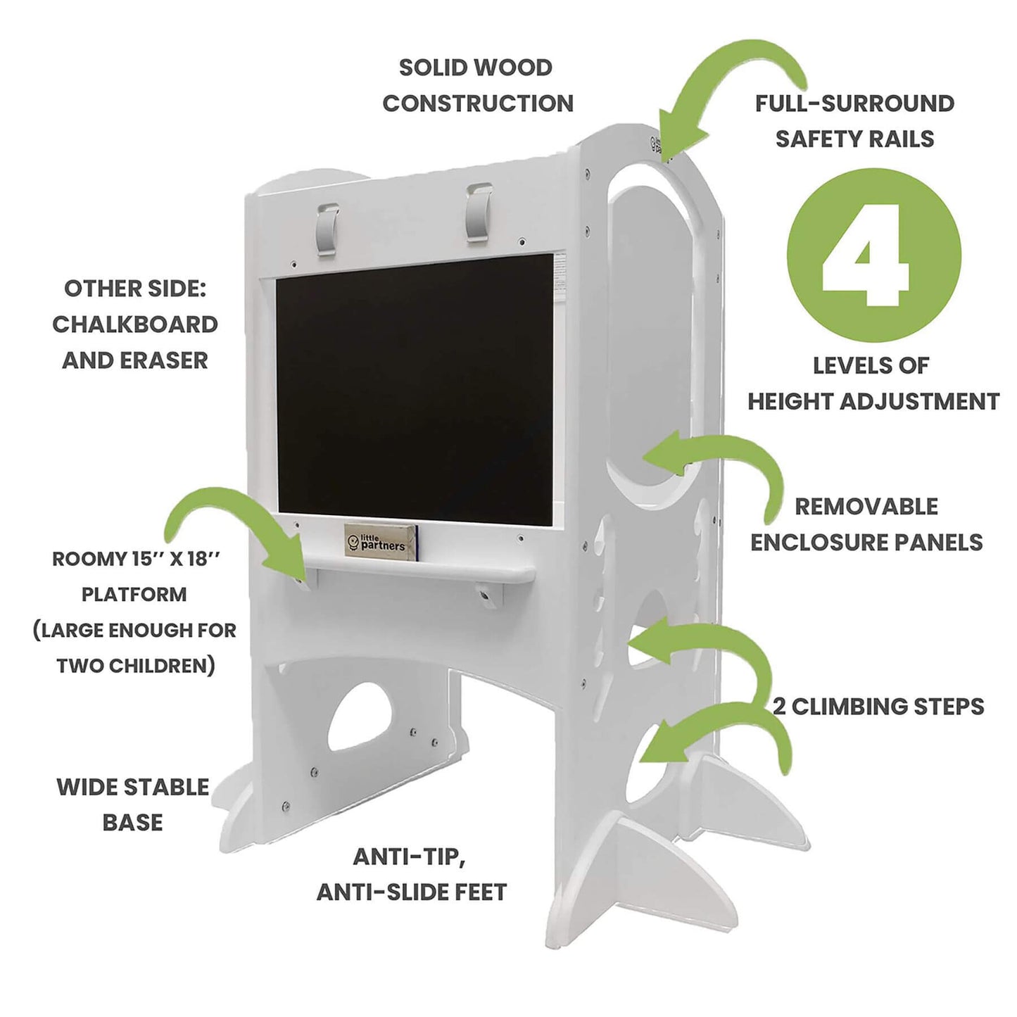 Little Partners Limited Edition Learning Tower White