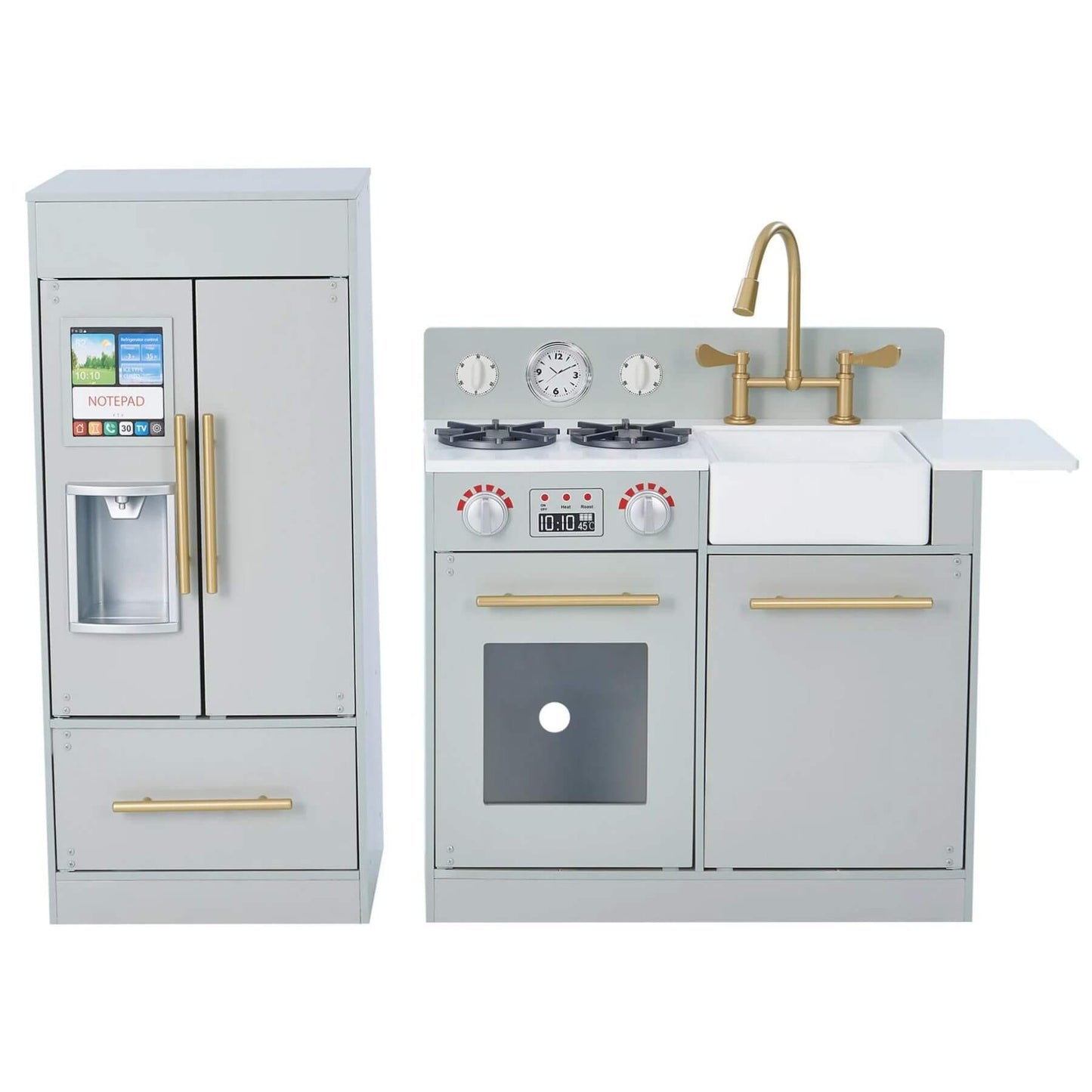 Teamson Kids Little Chef Charlotte Modern Play Kitchen Gray/Gold