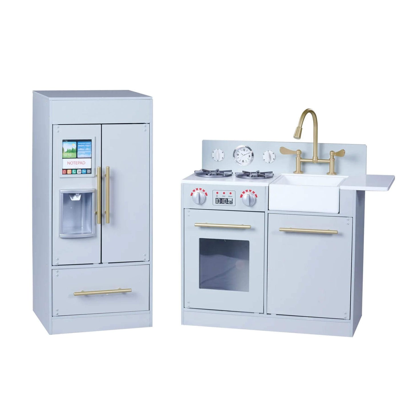 Teamson Kids Little Chef Charlotte Modern Play Kitchen Gray/Gold