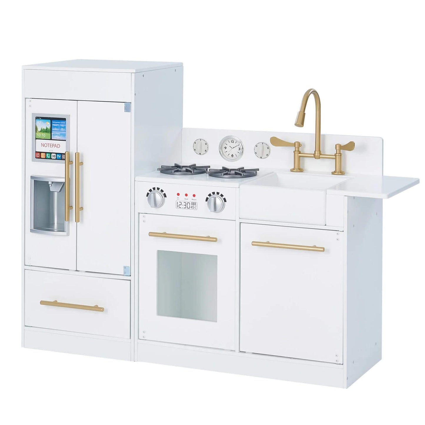 Teamson Kids Little Chef Charlotte Modern Play Kitchen White/Gold