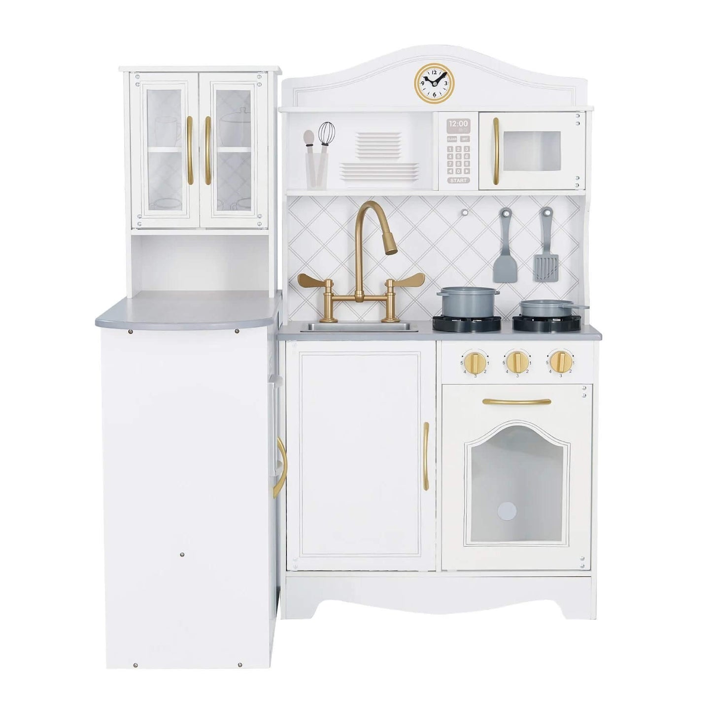 Teamson Kids Little Chef Upper East Retro Play Kitchen White