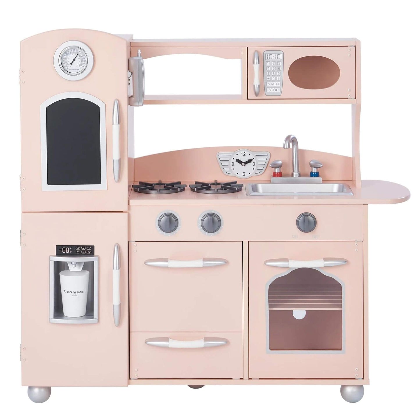 Teamson Kids Little Chef Westchester Retro Kids Kitchen Playset Pink