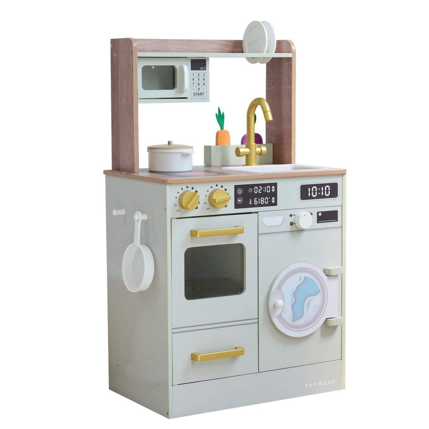 Teamson Kids Little Chef Lake Tahoe Wooden Play Kitchen Green