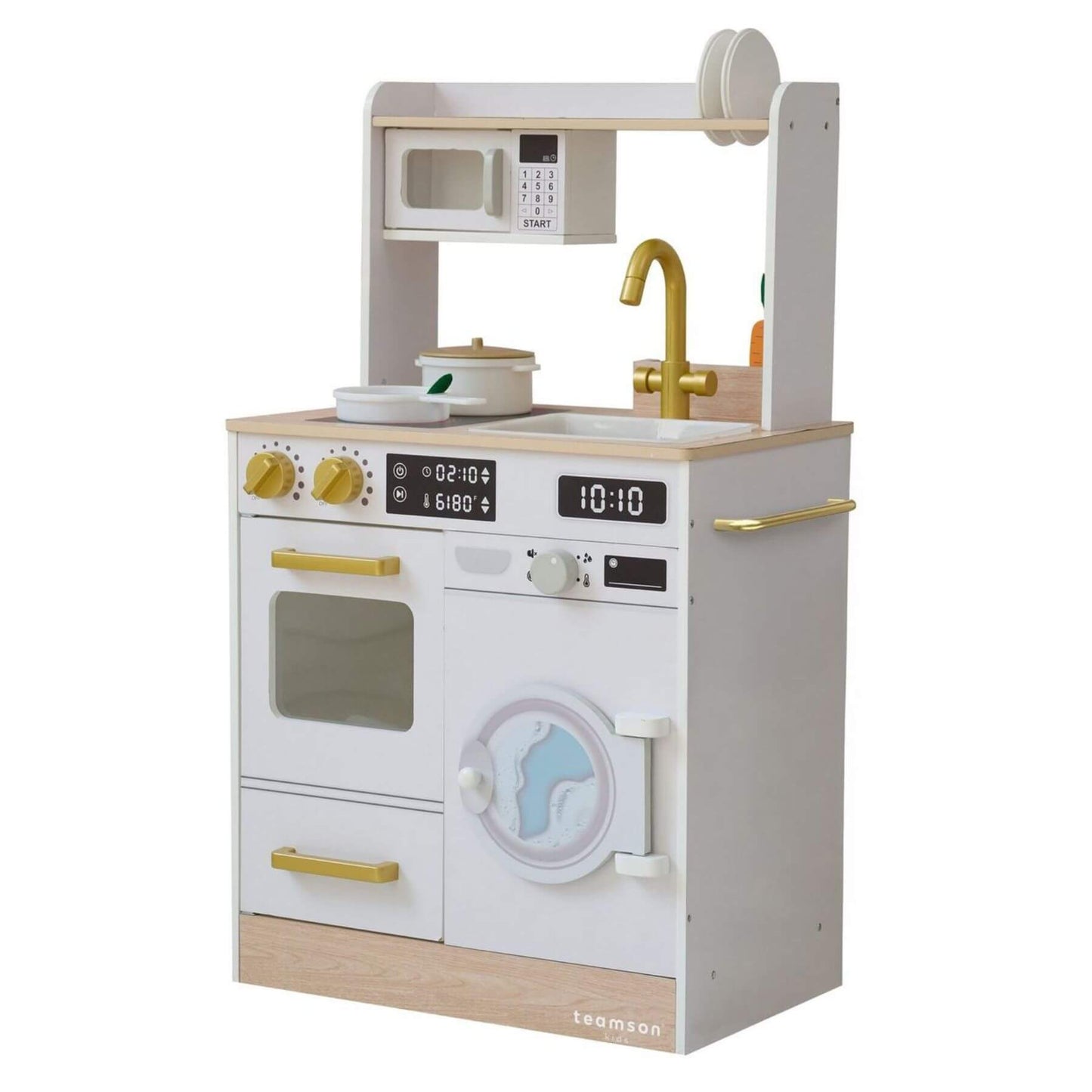 Teamson Kids Little Chef Lake Tahoe Wooden Play Kitchen White
