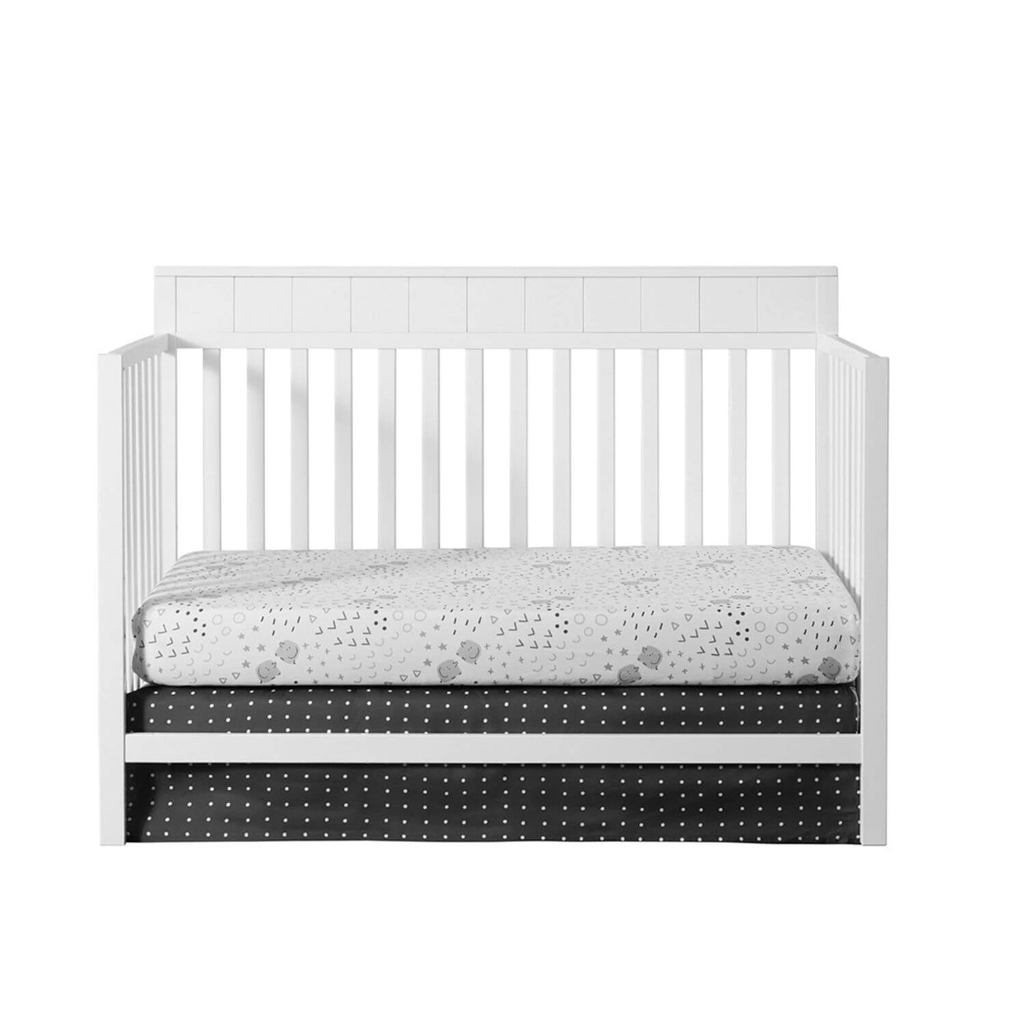 Oxford Baby Logan 4-in-1 Convertible Crib | Snow White