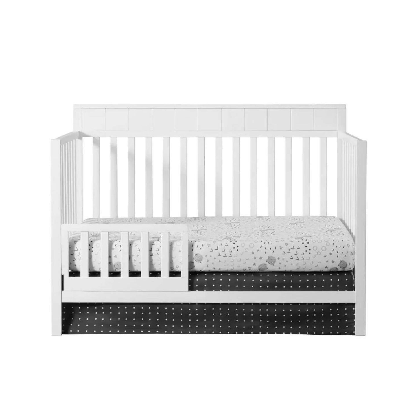 Oxford Baby Logan 4-in-1 Convertible Crib | Snow White