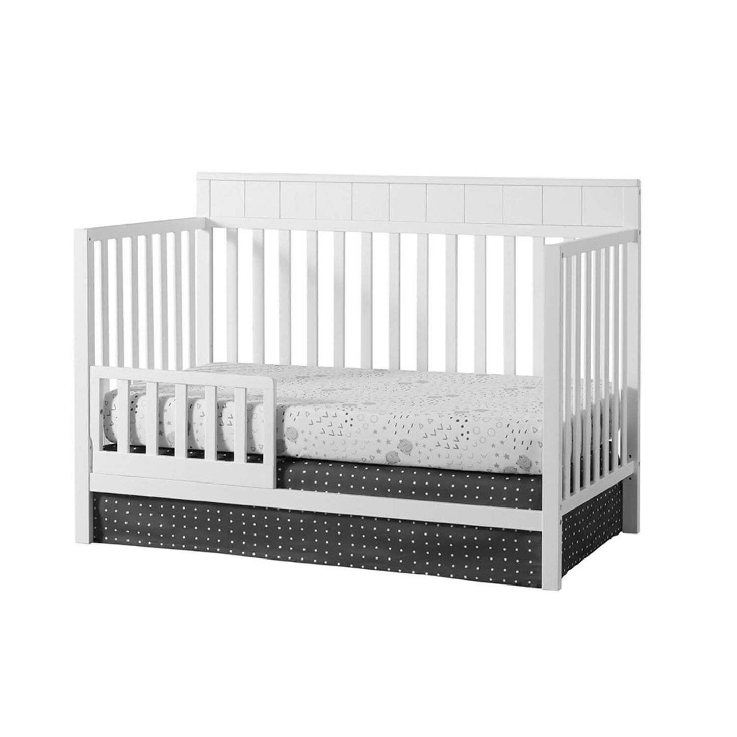 Oxford Baby Logan 4-in-1 Convertible Crib | Snow White