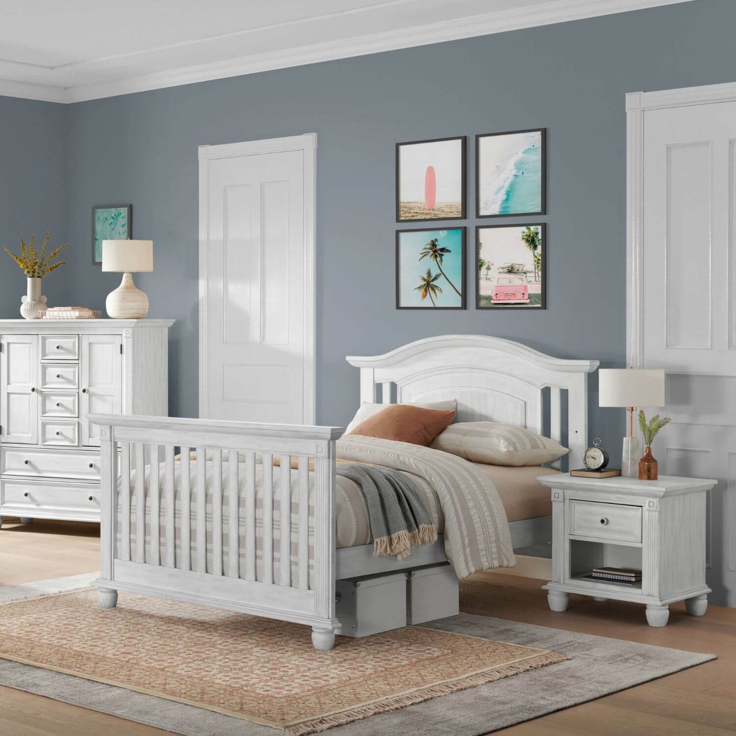 Oxford Baby London Lane 1-Drawer Nightstand | Vintage White