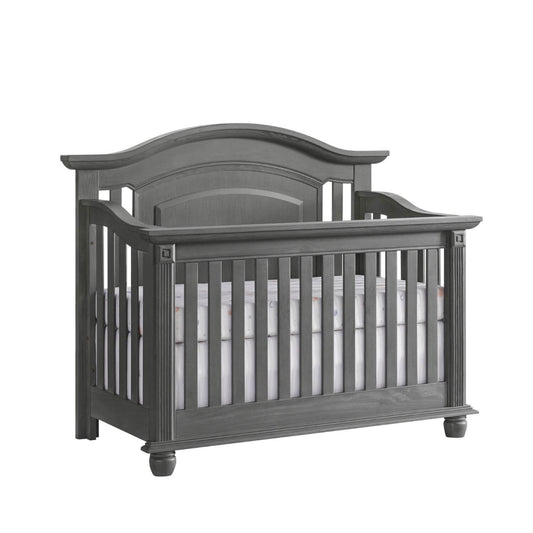 Oxford Baby London Lane 4-in-1 Convertible Crib | Arctic Gray