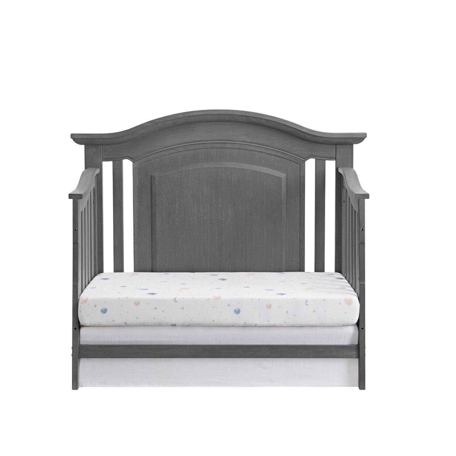 Oxford Baby London Lane 4-in-1 Convertible Crib | Arctic Gray