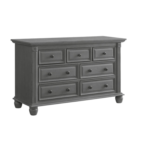 Oxford Baby London Lane 7-Drawer Dresser | Arctic Gray
