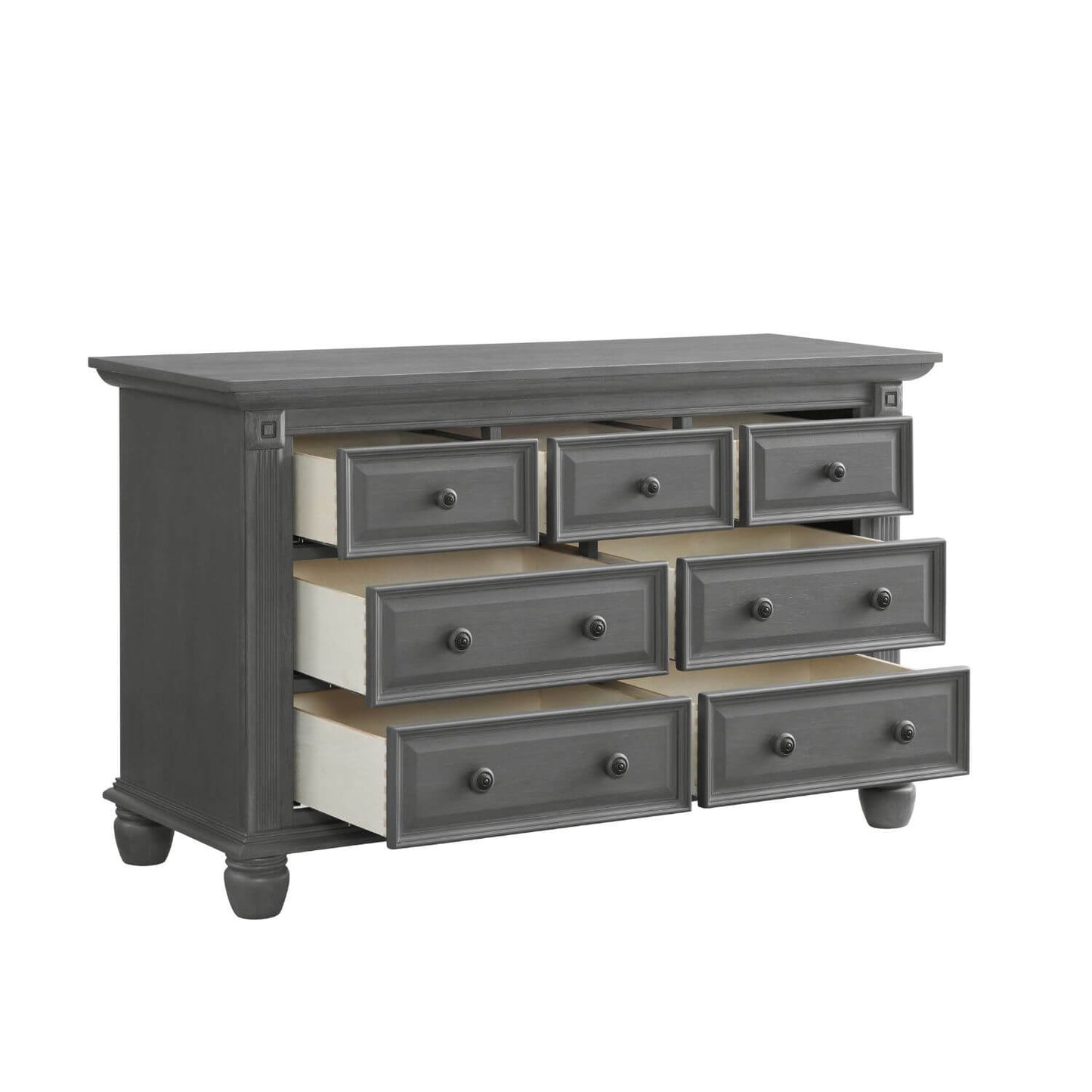 Oxford Baby London Lane 7-Drawer Dresser | Arctic Gray