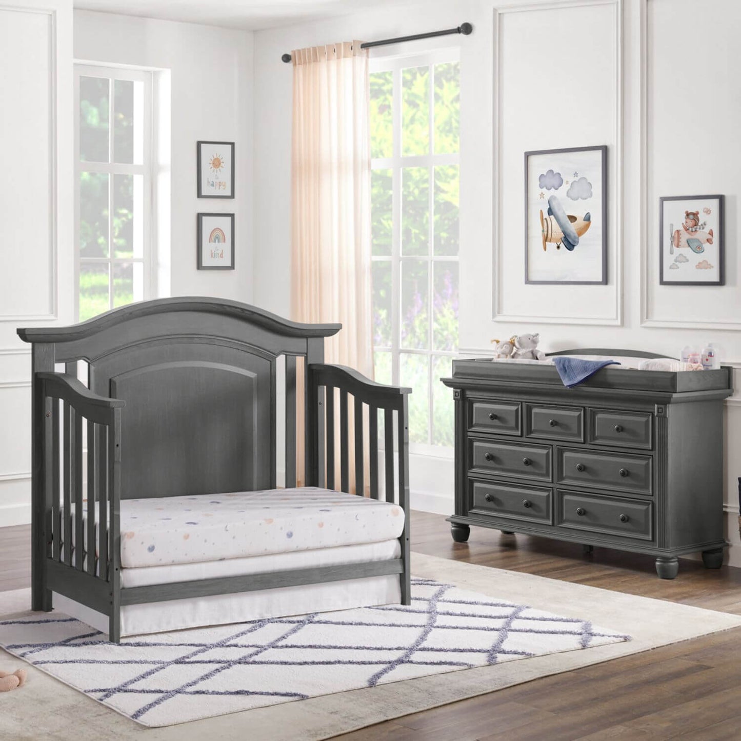 Oxford Baby London Lane Chifferobe | Arctic Gray