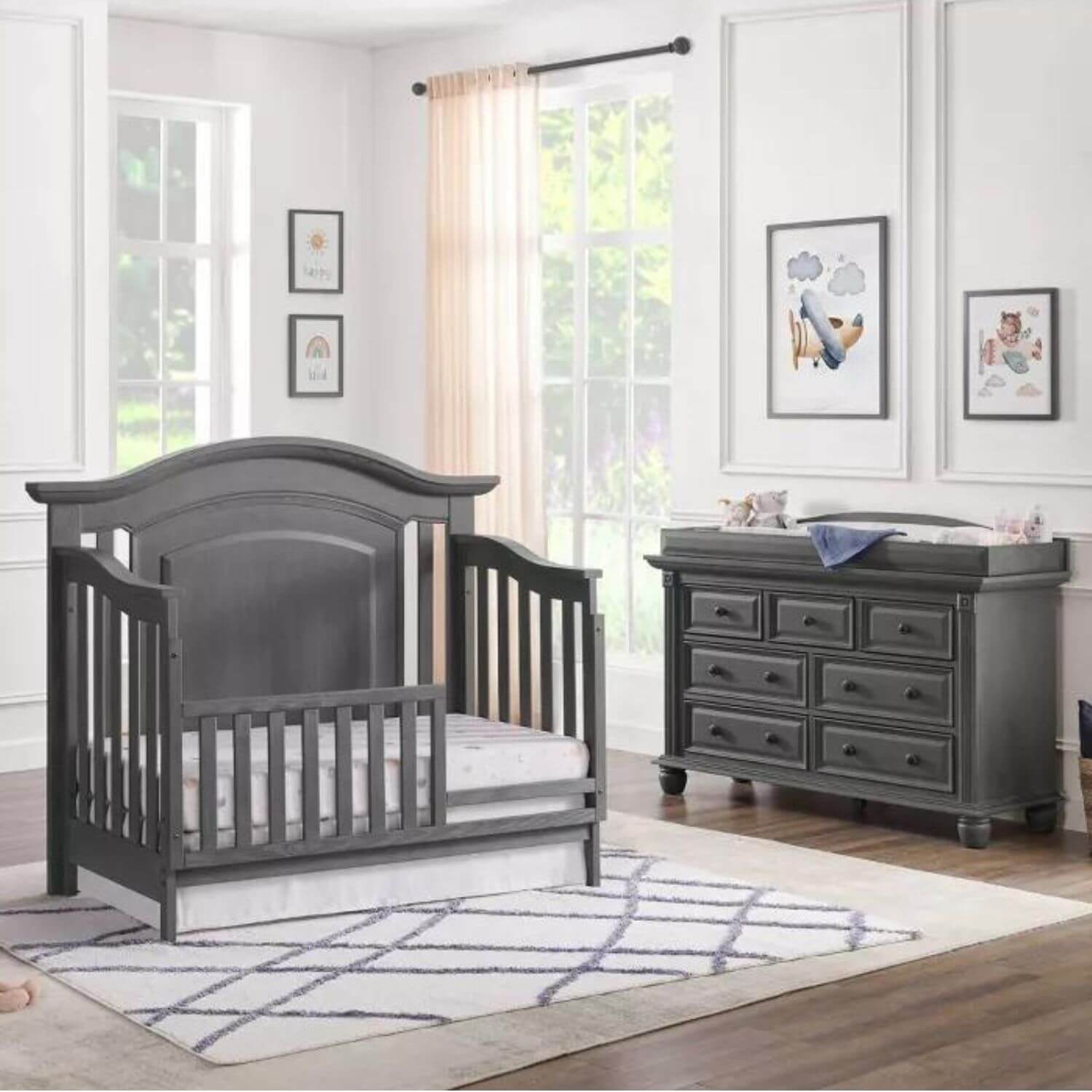 Oxford Baby London Lane Guard Rail | Arctic Gray