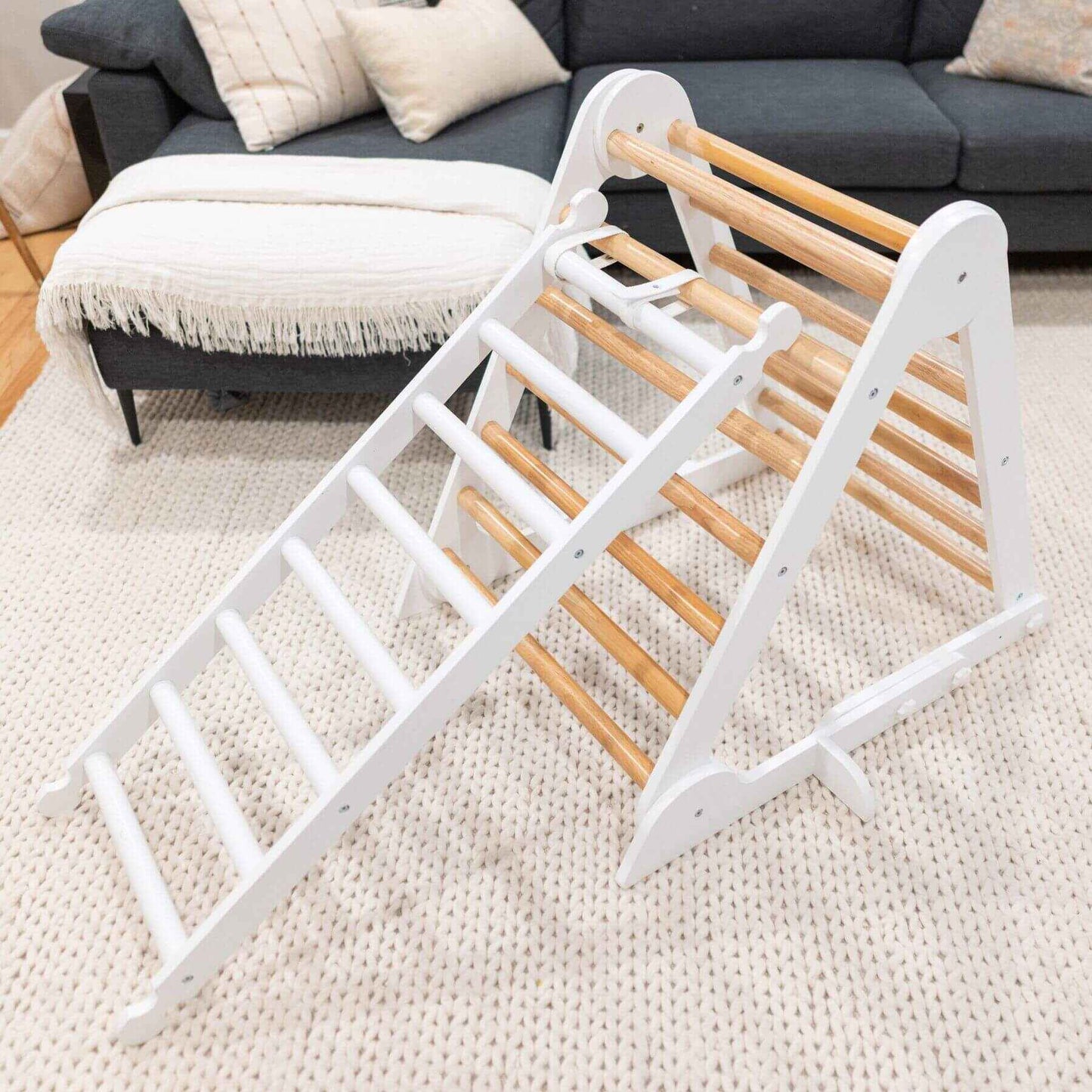 Little Partners Climbing Ladder White w/ Triangle