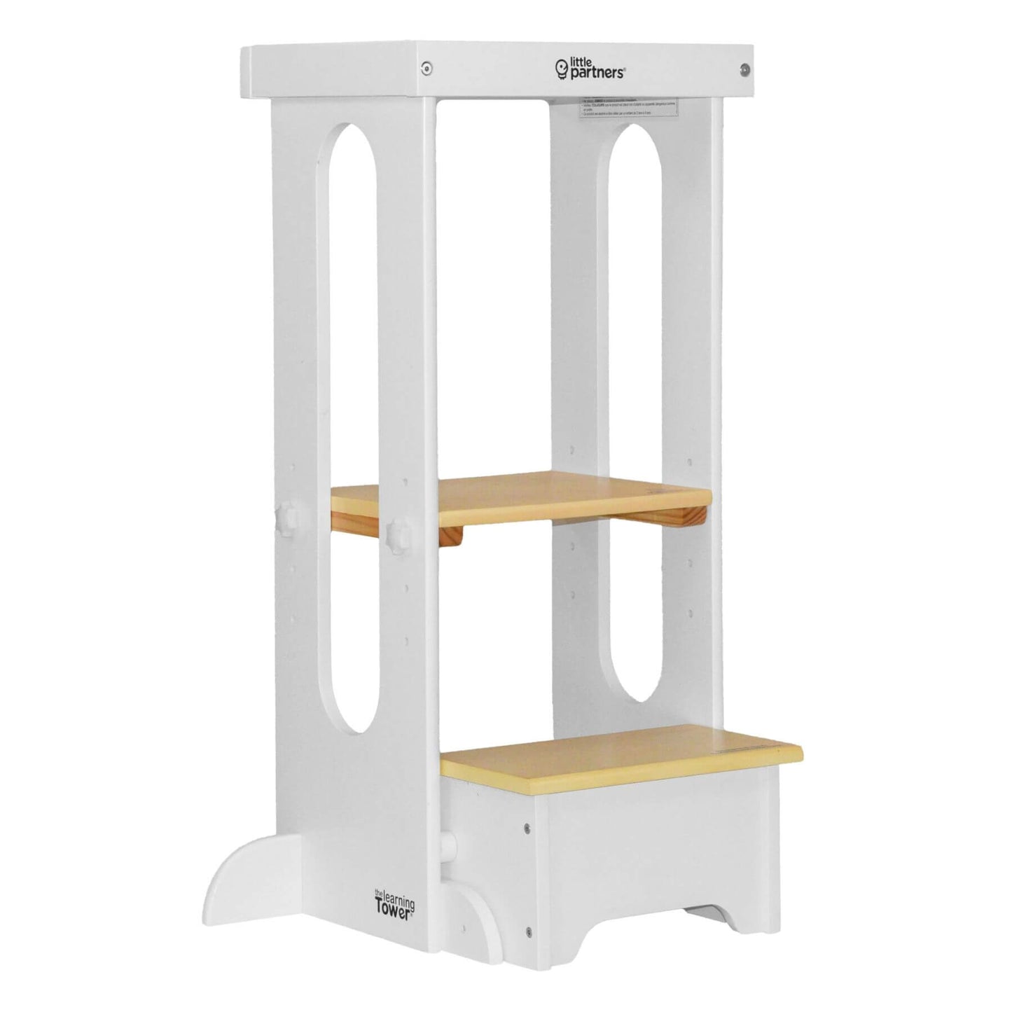 Little Partners Explore 'N Store Learning Tower White & Natural