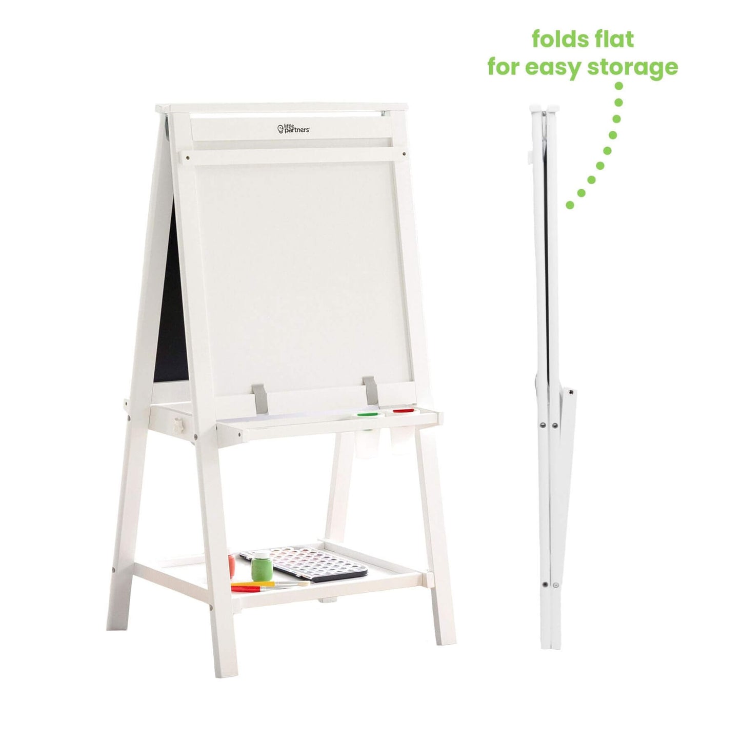 Little Partners Folding Artist EZ Easel White