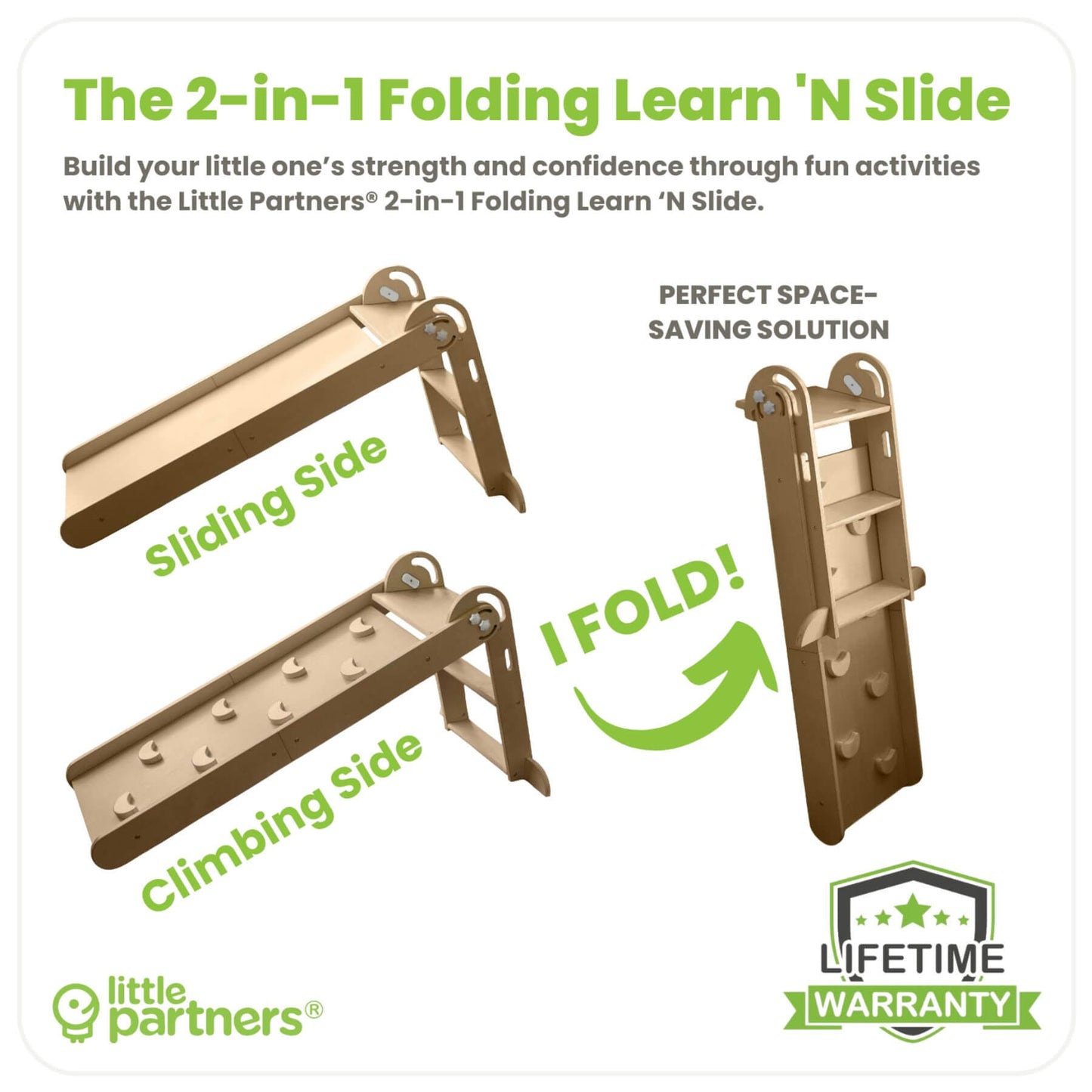 Details of Little Partners 2-in-1 Learn 'N Slide/Climb